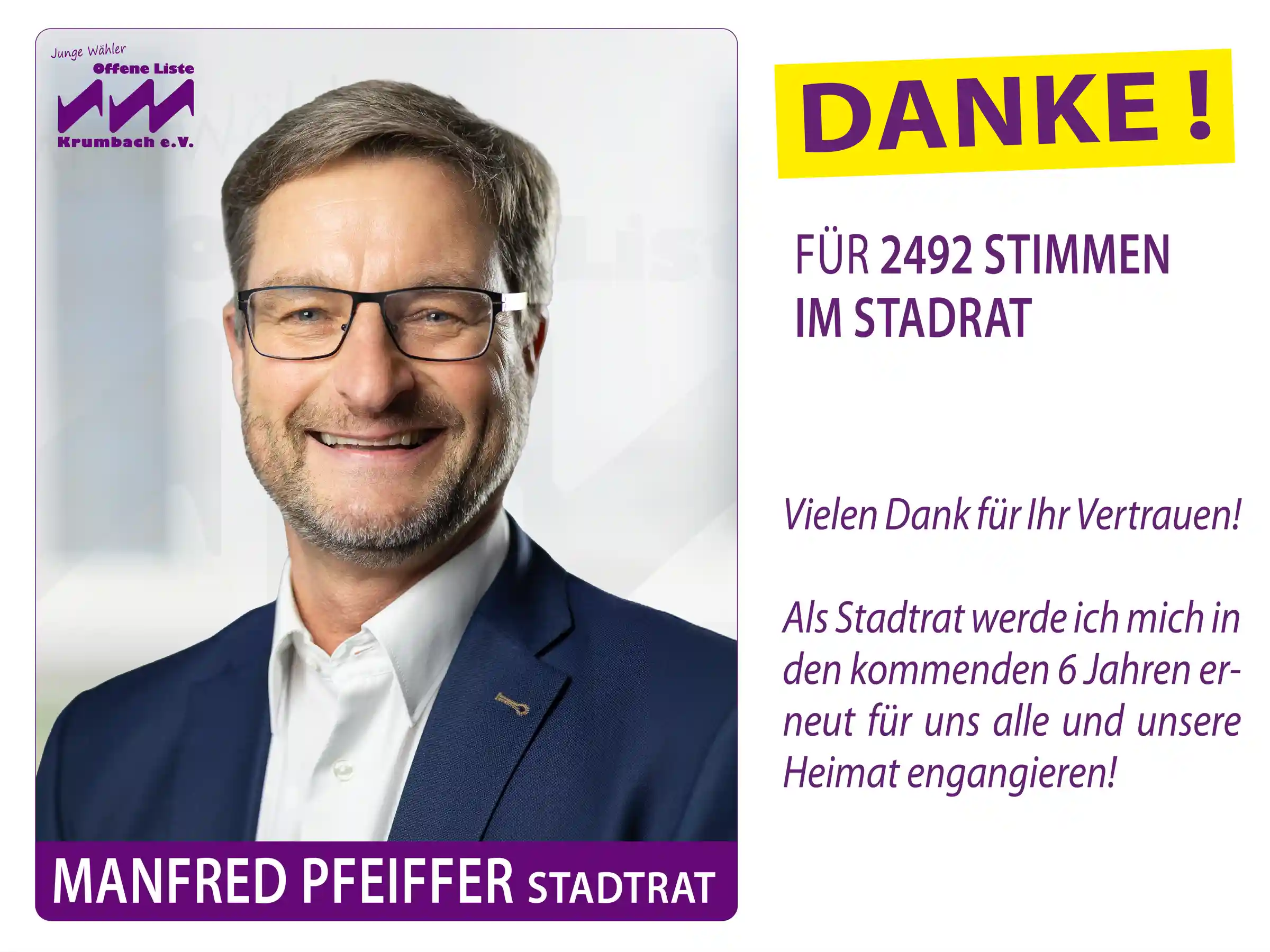Kommunalwahl 08.03.2026 Krumbach: Die Jungen Wähler Offene Liste bedanken sich für euer Vertrauen!