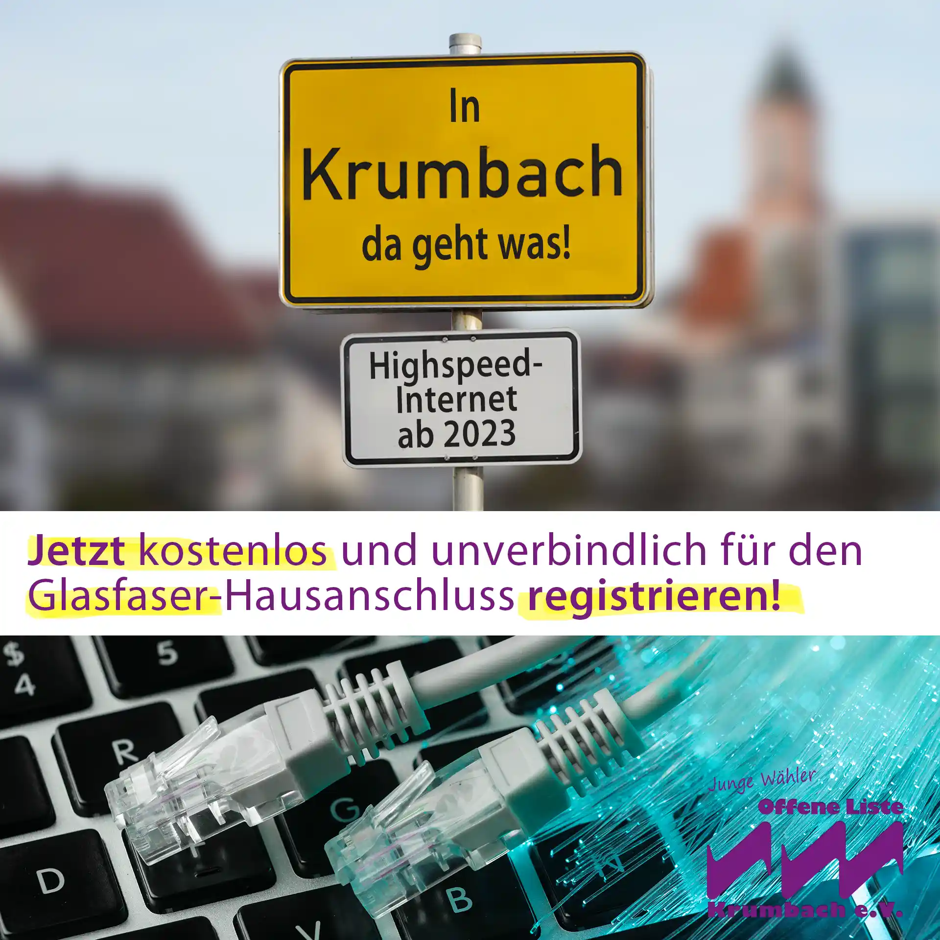 Schnelles Internet kommt endlich nach Krumbach. Telekom plant GLASFASERAUSBAU in 2023 und 2024